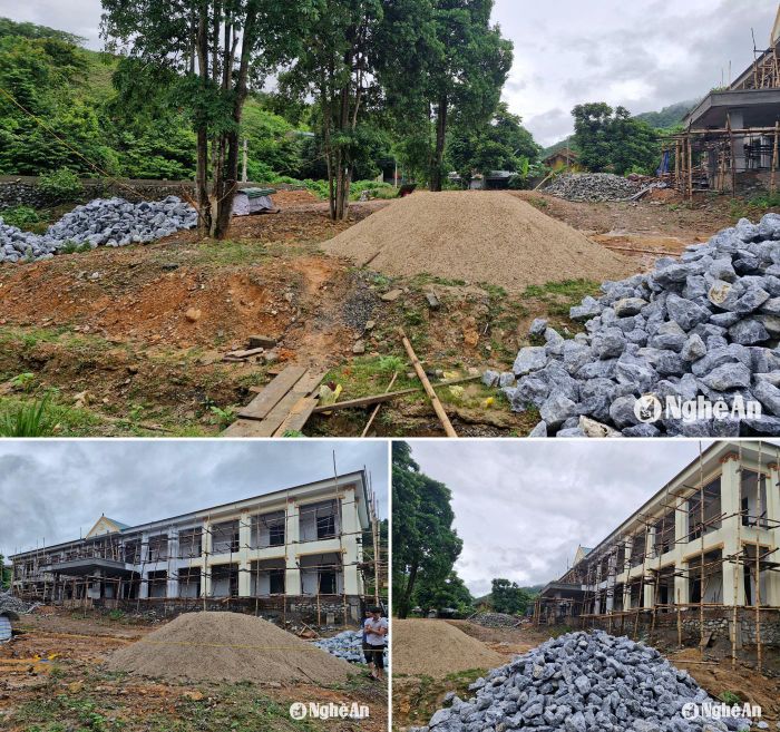 Bởi vì không có đất san lấp mặt bằng, dự án xây dựng đang chậm tiến độ. Ảnh: Nhật Lân