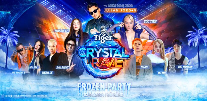 Không để khán giả chờ lâu, dàn lineup đã chính thức "xuất kích", chỉ cần nghe thôi đã khiến raver “lạnh toát” vì không ngờ Tiger Crystal chịu chơi đến thế.