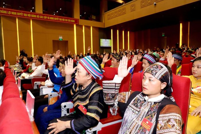 Các đại biểu hiệp thương cử Ủy viên Ủy ban MTTQ tỉnh khóa XV, nhiệm kỳ 2024 - 2029.