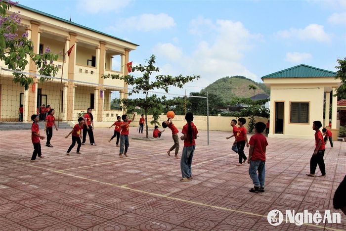 Hoạt động ngoài giờ ở Trường Tiểu học Ngọc Sơn. Ảnh: Thanh Lê