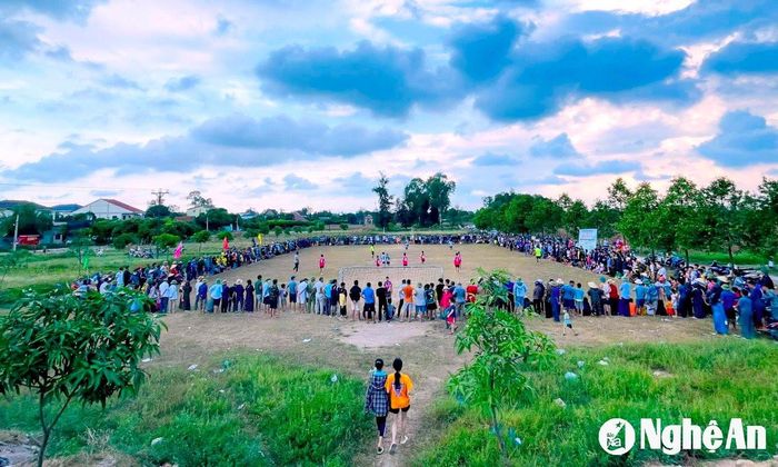Phong trào văn hóa, thể thao sôi nổi trên địa bàn xã. Ảnh: Quang An