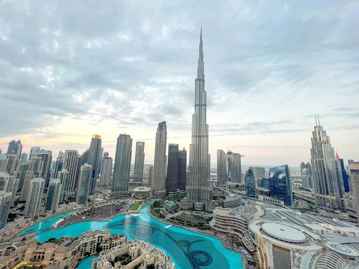 Góc nhìn về Burj Khalifa ở Dubai, tòa nhà cao nhất thế giới được thiết kế bởi SOM. Ảnh: Reuters
