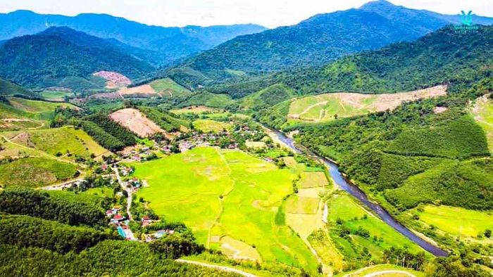 Đồn Biên phòng Phúc Sơn nơi Thiếu tá Hoàng Văn Giang làm Đồn trưởng nằm trên địa bàn xã biên giới Phúc Sơn của huyện Anh Sơn. Ảnh: UBND xã Phúc Sơn cung cấp