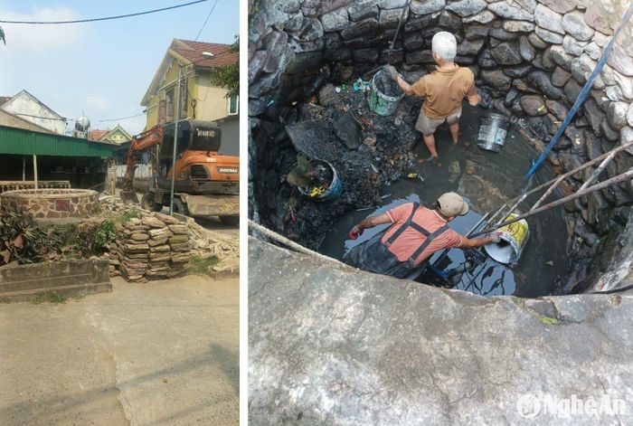 Thể theo nguyện vọng của toàn thể nhân dân trong làng Mai Lĩnh và được sự nhất trí của Đảng ủy - UBND phường Thu Thủy, đầu năm 2024, giếng làng Mai Lĩnh được tôn tạo lại dựa trên hiện trạng cũ để giữ gìn nét đẹp trong đời sống văn hóa tinh thần. Ảnh: Thu Hương