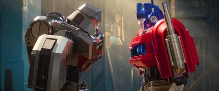 Một cảnh trong phim hoạt hình "Transformers Một"