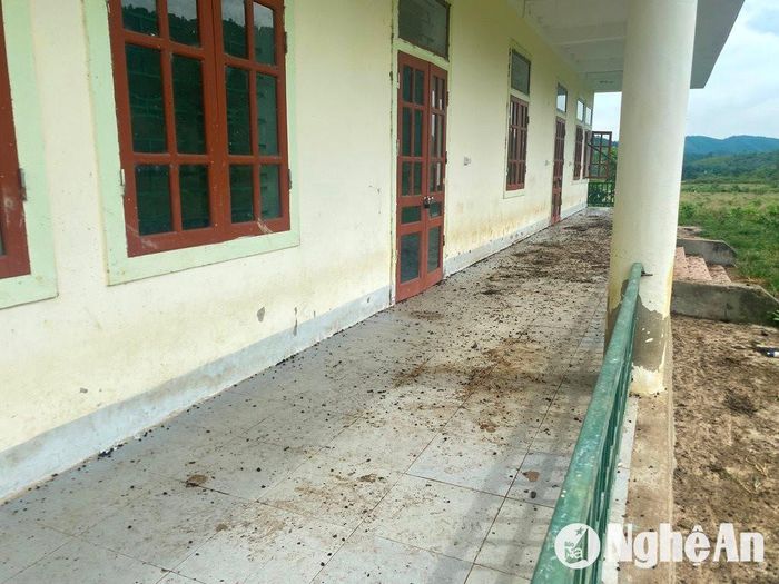Dãy nhà học mầm non của khu tái định cư. Ảnh: Văn Trường
