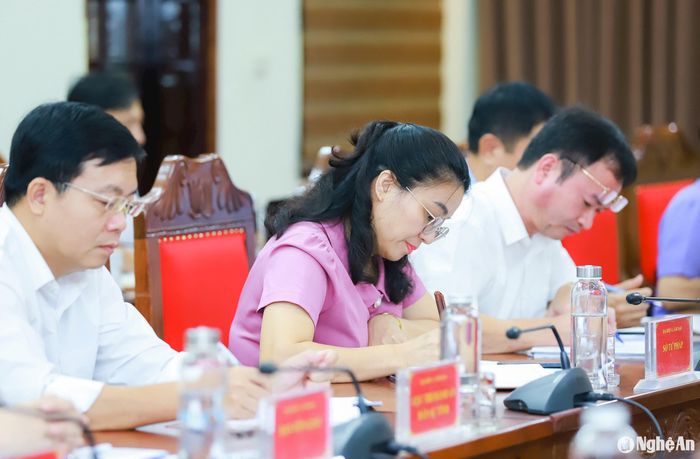 Lãnh đạo các cơ quan trong Khối Nội chính tại hội nghị giao ban. Ảnh: Thành Duy