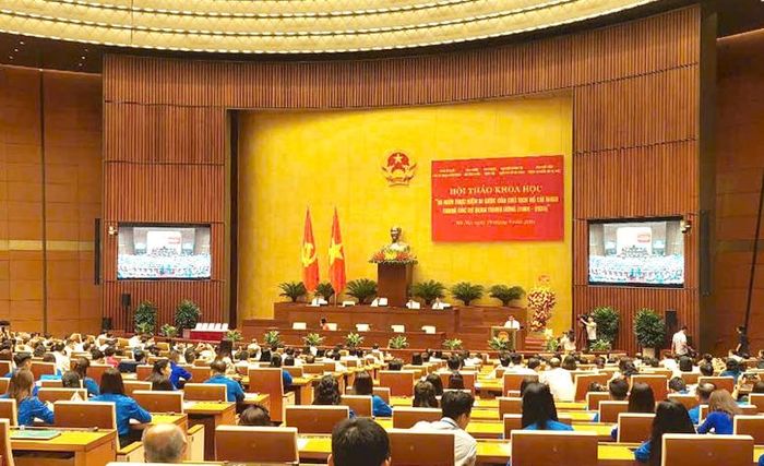 Hội thảo khoa học "55 năm thực hiện Di chúc của Chủ tịch Hồ Chí Minh trong các cơ quan Trung ương (1969 - 2024) - Ảnh: VGP/Nguyễn Hoàng