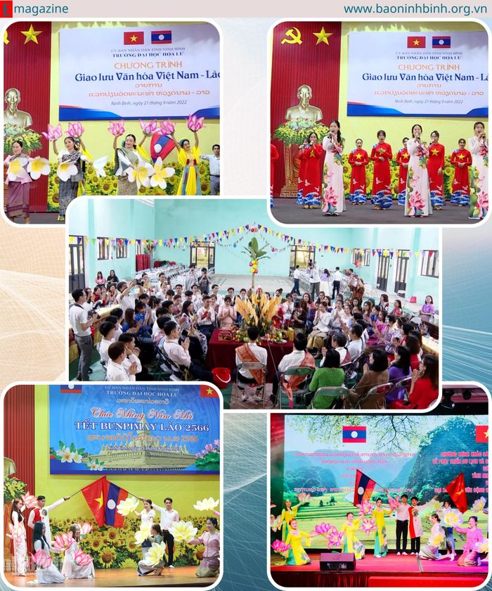 Giao lưu văn hóa Việt-Lào tại Trường Đại học Hoa Lư.