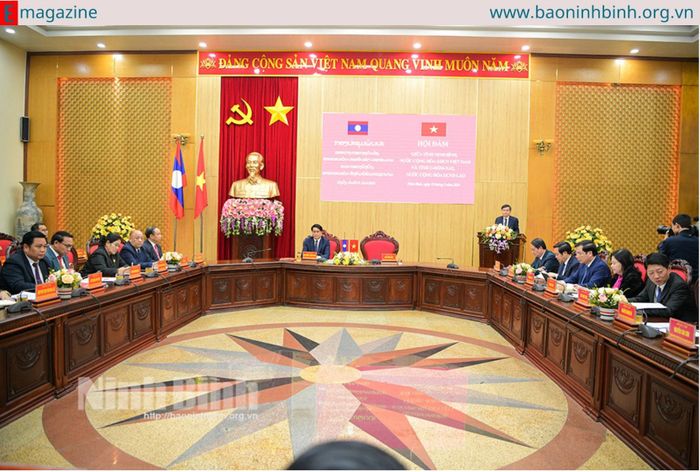 Hội đàm giữa hai tỉnh Ninh Bình và U-Đôm-Xay (Nước Cộng hòa Dân chủ Nhân dân Lào) năm 2024.