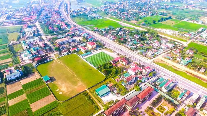 Một góc thị trấn Quán Hành, huyện Nghi Lộc. Ảnh tư liệu: Sách Nguyễn
