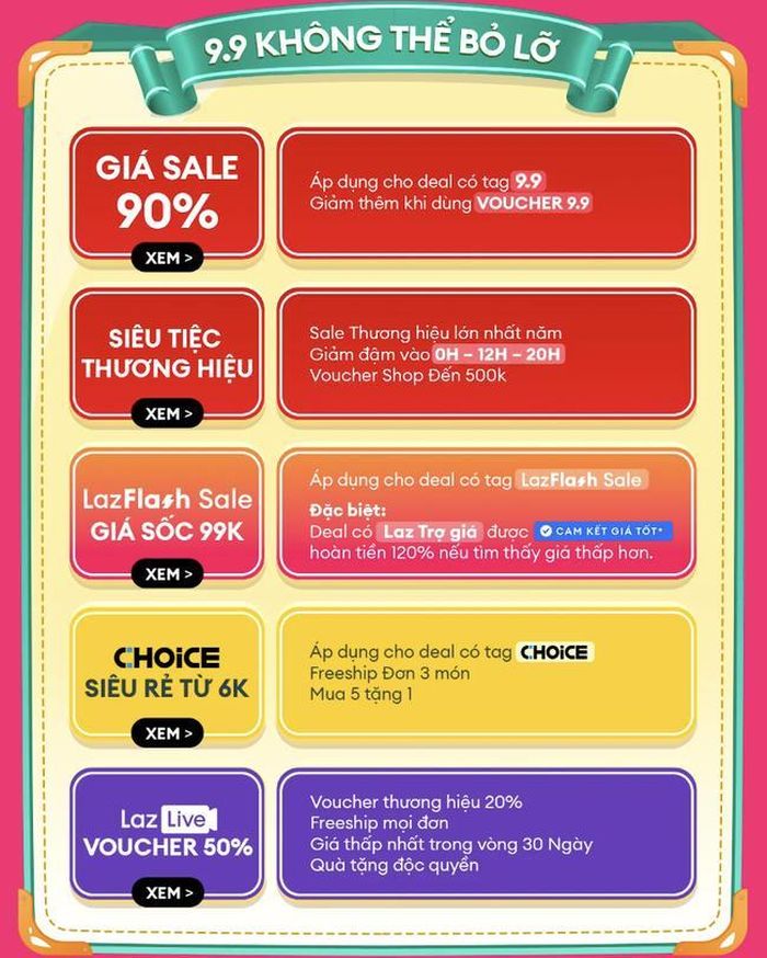 Lễ hội mua sắm 9.9 “Sale Siêu Rẻ” trên Lazada sẽ diễn ra từ 20h ngày 8/9 đến hết 13/9