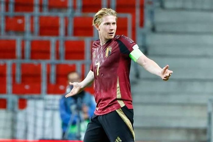 Kevin de Bruyne đã lập cú đúp giúp ĐT Bỉ thắng Israel 2-1