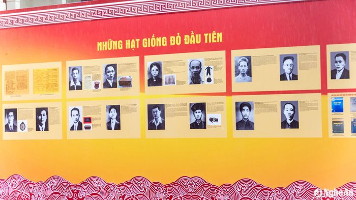 Một số hình ảnh thuộc Trưng bày chuyên đề "Những hạt giống đỏ". Ảnh: Minh Quân