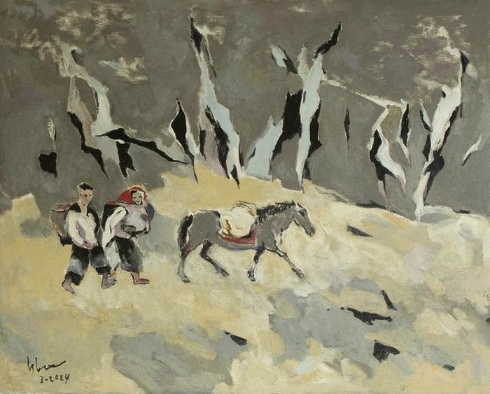 “Đường rừng” (70x85cm) - tranh sơn dầu của Đỗ Đức