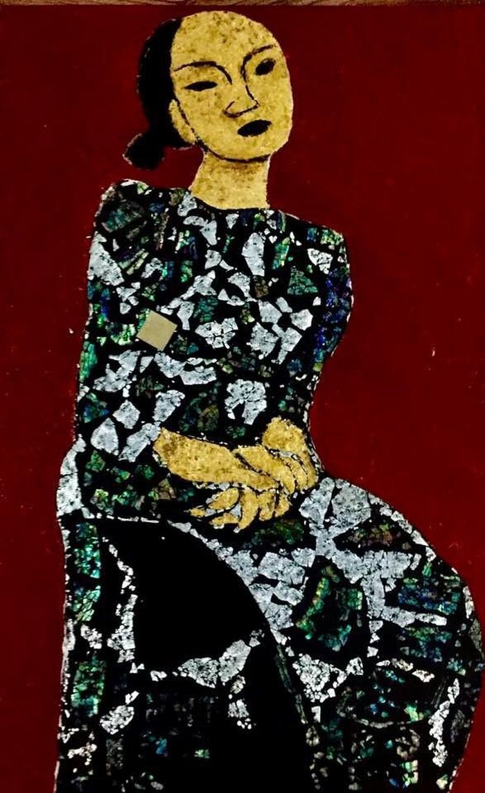 Tranh “Thiếu nữ áo dài”