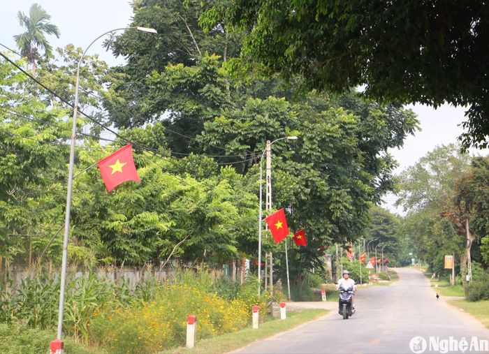 Mô hình "Ánh điện an ninh" đang được nhân rộng tại các thôn, xóm trên địa bàn xã Mường Nọc, huyện Quế Phong. Ảnh: K.L