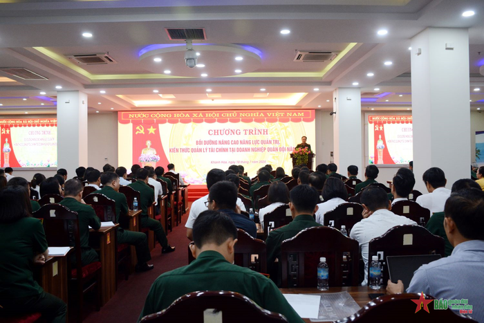 Chương trình bồi dưỡng kiến thức quản lý tài chính Doanh nghiệp Quân đội năm 2024 được tổ chức tại Đoàn An điều dưỡng 20.