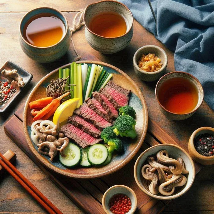 Trà làm giảm tác dụng của các loại thực phẩm giàu chất sắt như thịt bò. Ảnh minh họa: AI