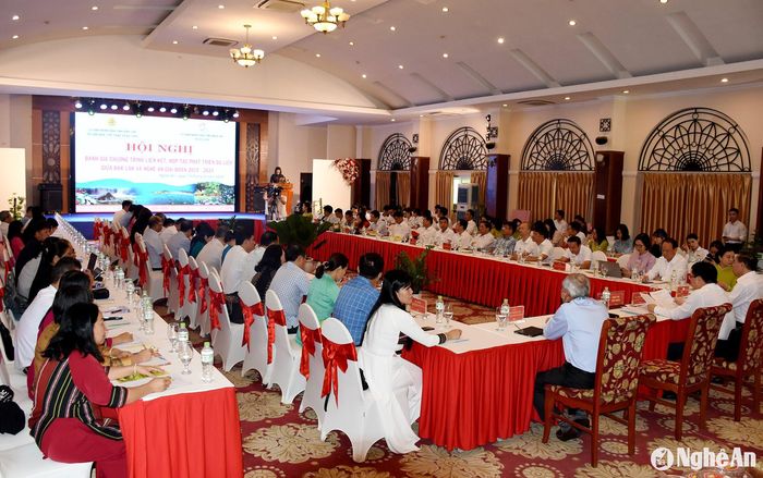Hội nghị đánh giá kết quả liên kết hợp tác phát triển du lịch giữa hai tỉnh Nghệ An - Đắk Lắk giai đoạn 2019 – 2024 và triển khai kế hoạch hợp tác năm 2025. Ảnh: Công Kiên