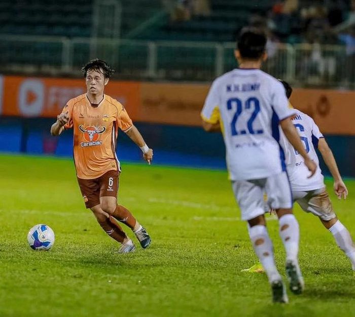 Thanh Sơn sau 7 năm mới có thể ghi bàn cho HAGL trên sân cỏ chuyên nghiệp. Ảnh: HAGLFC