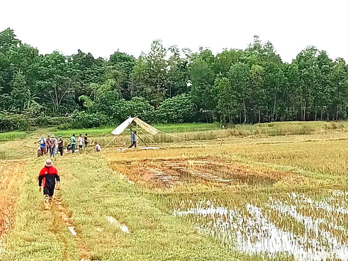 Hiện trường nơi xảy ra vụ việc. Ảnh: Nguyễn Trần