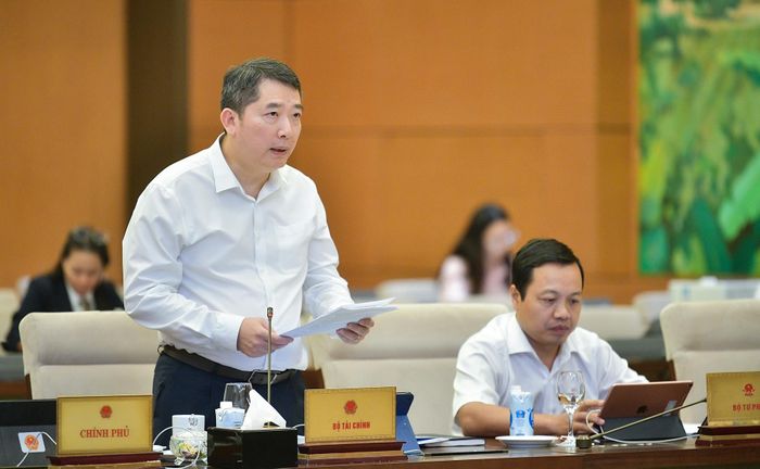 Thứ trưởng Bộ Tài chính Cao Anh Tuấn. Ảnh: QH