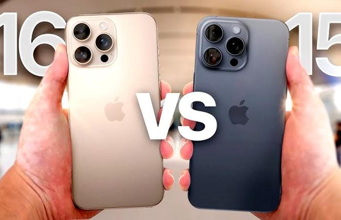 iPhone 16 Pro và iPhone 15 Pro. Ảnh: Tech Santos
