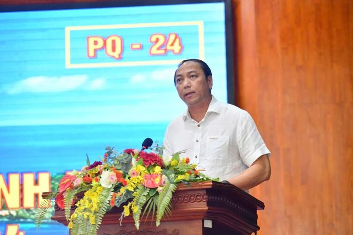 Ông Lâm Minh Thành - Chủ tịch UBND tỉnh phát biểu.