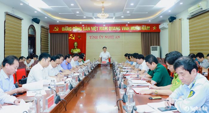 Quang cảnh Hội nghị Giao ban khối Nội chính tháng 9/2024. Ảnh: Thành Duy