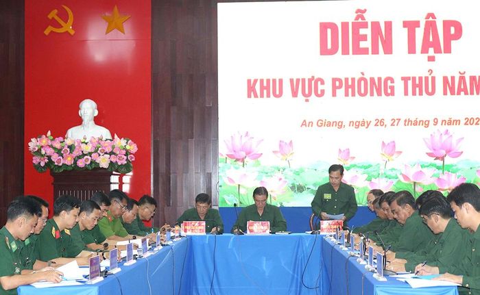 Quang cảnh vận hành diễn tập sáng 26/9