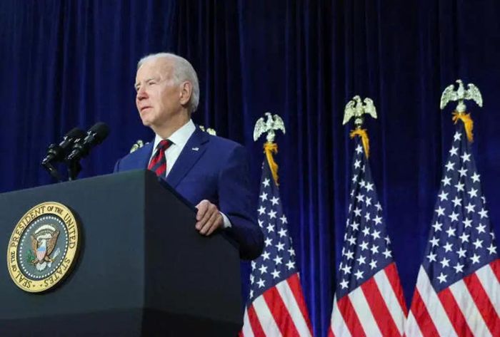 Tổng thống Joe Biden phát biểu về những nỗ lực nhằm giảm bạo lực súng đạn tại Monterey Park, California, ngày 14/3/2023.