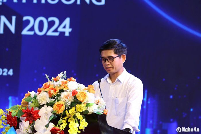 Ông Nguyễn Khắc Lâm - Phó Giám đốc Sở KH&amp;CN Nghệ An phát biểu tại diễn đàn. Ảnh: T.P