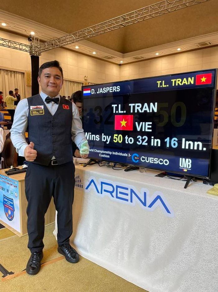 Trần Thanh Lực vào chung kết thế giới - Ảnh: MInh Điền Billiards