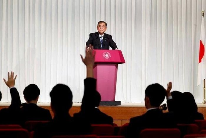 Ông Ishiba Shigeru phát biểu tại họp báo tại thủ đô Tokyo, Nhật Bản ngày 27/9. (Nguồn: Getty Images)