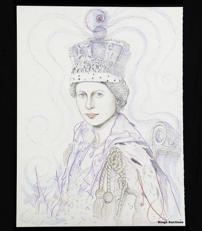 Bản vẽ Nữ hoàng Elizabeth II (1997)