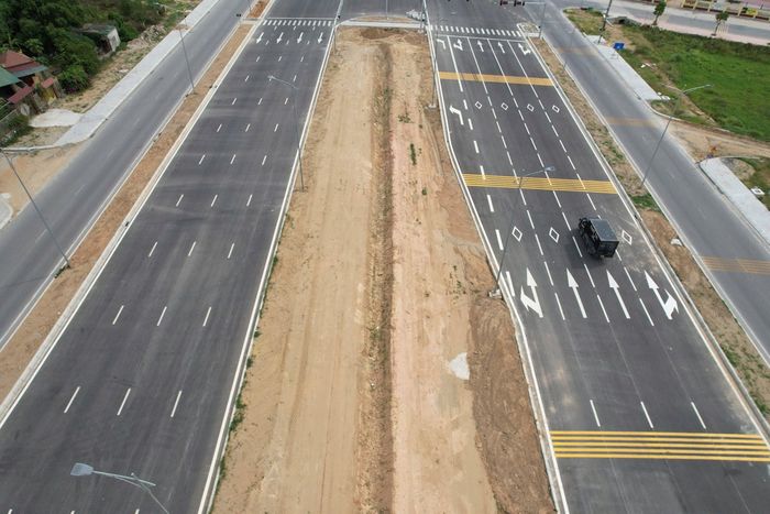 Khu đấu giá đất ở xã Nghi Phong, huyện Nghi Lộc gần Đại lộ Vinh - Cửa Lò. Ảnh: Trân Châu