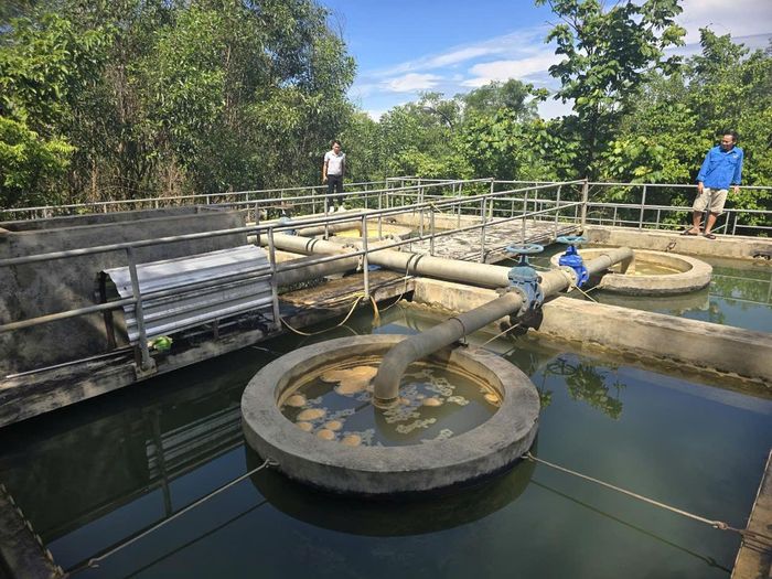 Trạm cấp nước ở thị trấn Quỳ Hợp. Ảnh: Tiến Hùng