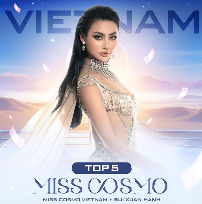 Người đẹp Việt Nam Bùi Xuân Hạnh lọt vào Top 5 Miss Cosmo 2024