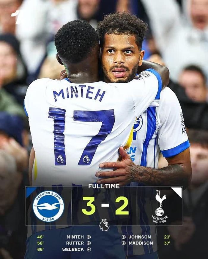 Tottenham thua 2-3