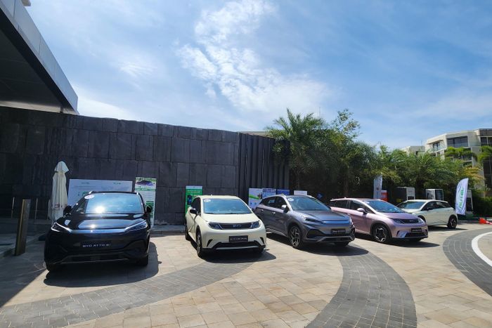  Dải sản phẩm BYD. Ảnh: Phúc Dương. 