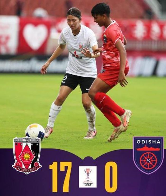 Odisha đã thua trắng Urawa Red Diamonds đến 0-17 ở trận đầu bảng C