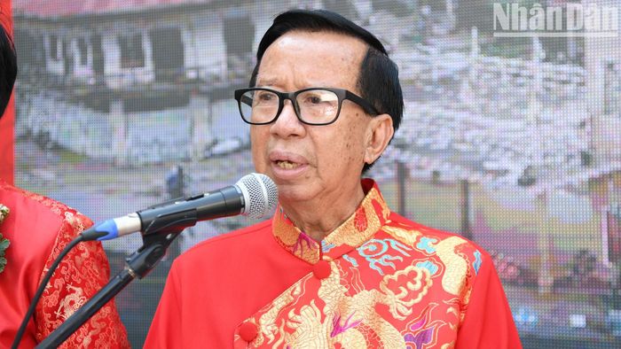 Ông Trần Văn Sáu, Chủ tịch Hội Người Thái gốc Việt tại Nakhon Phanom.