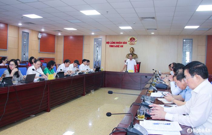 Quang cảnh cuộc làm việc. Ảnh: Mai Hoa