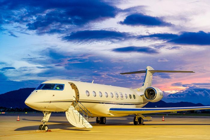 Gulfstream G650 ER tại sân bay Đà Nẵng ngày 15-10.