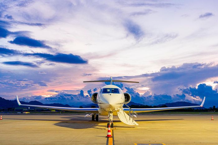 Gulfstream đến Đà Nẵng tham dự hội nghị khách hàng thường niên của thương hiệu máy bay tỷ phú này.