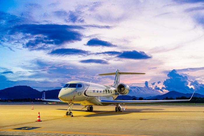 Gulfstream G500 tại sân bay Đà Nẵng ngày 15-10.