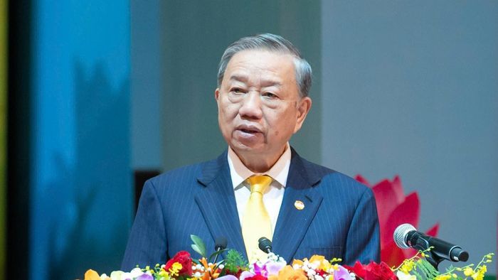 Tổng Bí thư, Chủ tịch nước Tô Lâm nhấn mạnh, chỉ có đoàn kết mới có thắng lợi. Ảnh: Minh Đạt