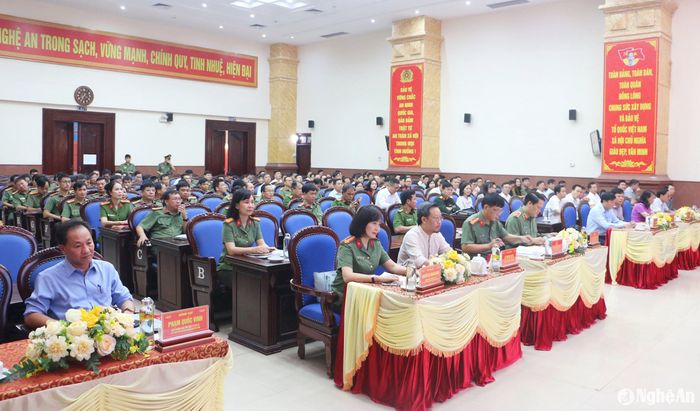 Toàn cảnh Hội nghị tập huấn công tác nhân quyền trên địa bàn năm 2024. Ảnh: An Quỳnh