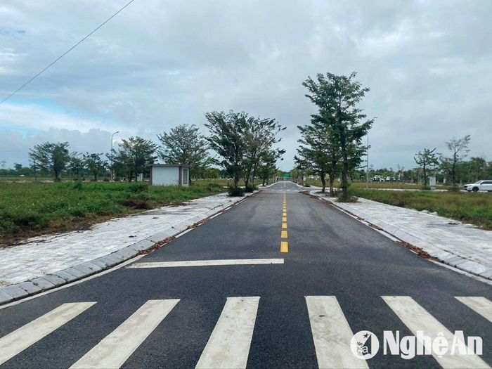 Đất dự án khu đô thị Yên Thành, thị trấn Yên Thành giao dịch chưa nhiều. Ảnh: Văn Trường